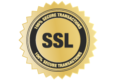 SLL Security badge - 100% secure transactions